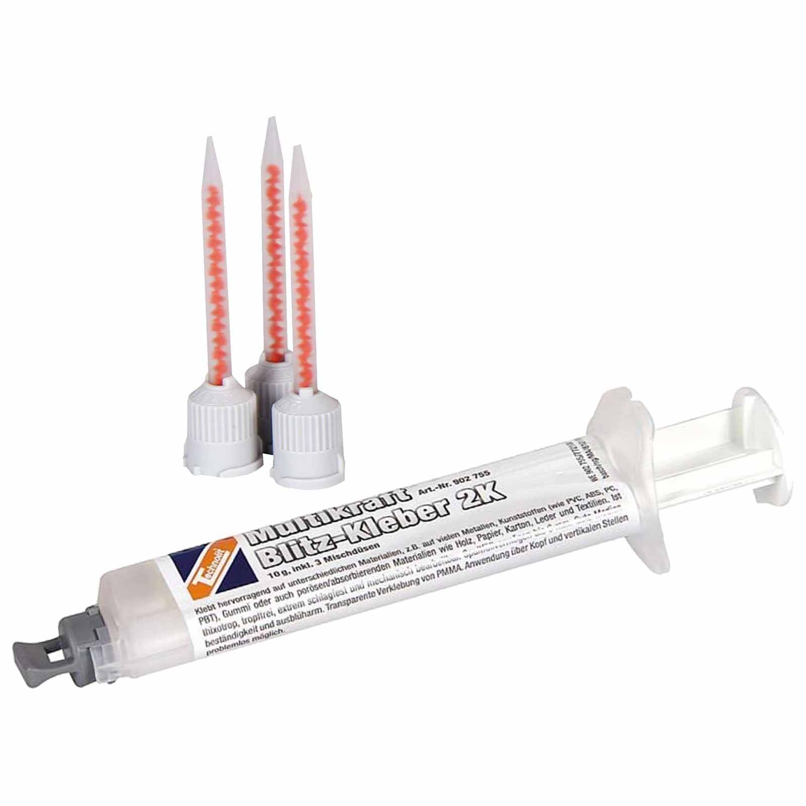 TECHNOLIT Multikraft Blitz-Kleber 2K 10 g Set 4-teilig