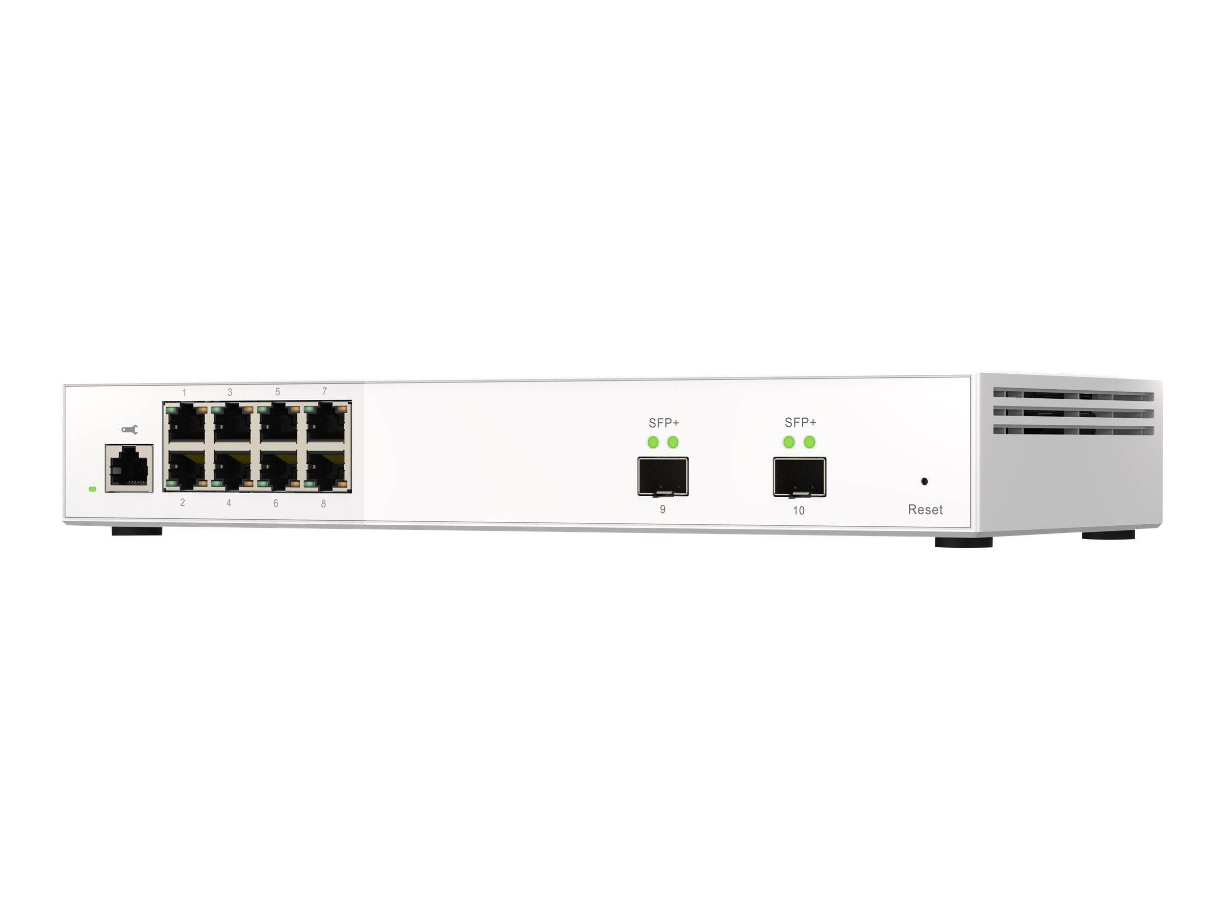 QNAP QSW-M2108-2S - Switch - managed - 2 x 10 Gigabit SFP+ + 8 x 2.5GBase-T