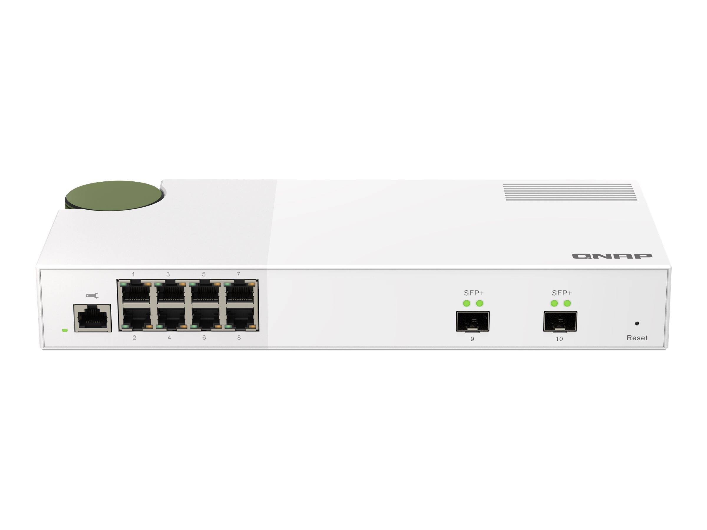 QNAP QSW-M2108-2S - Switch - managed - 2 x 10 Gigabit SFP+ + 8 x 2.5GBase-T