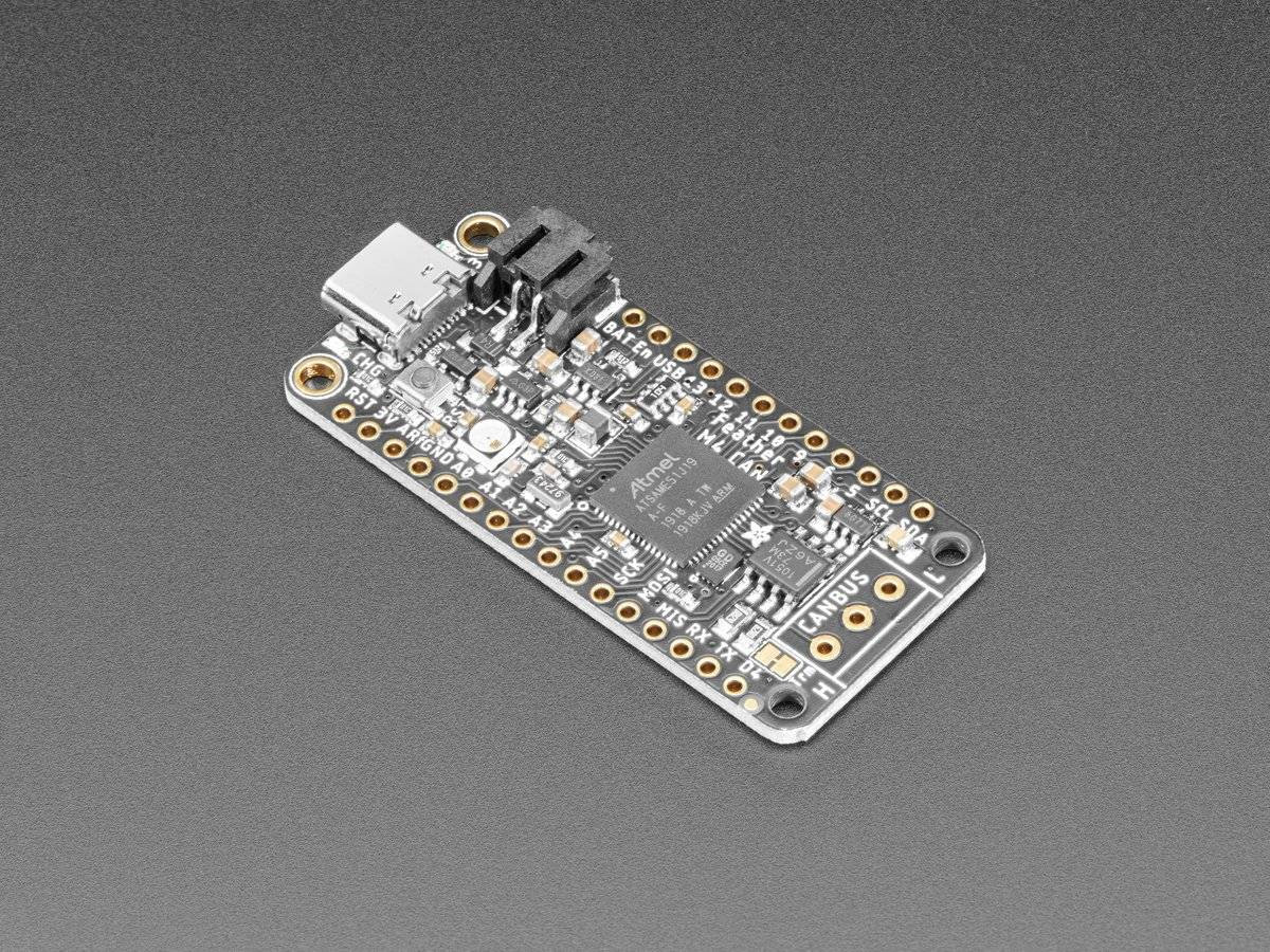 Adafruit Feather M4 CAN Express with ATSAME51, 120MHz Cortex M4 + 512KB Flash 4759
