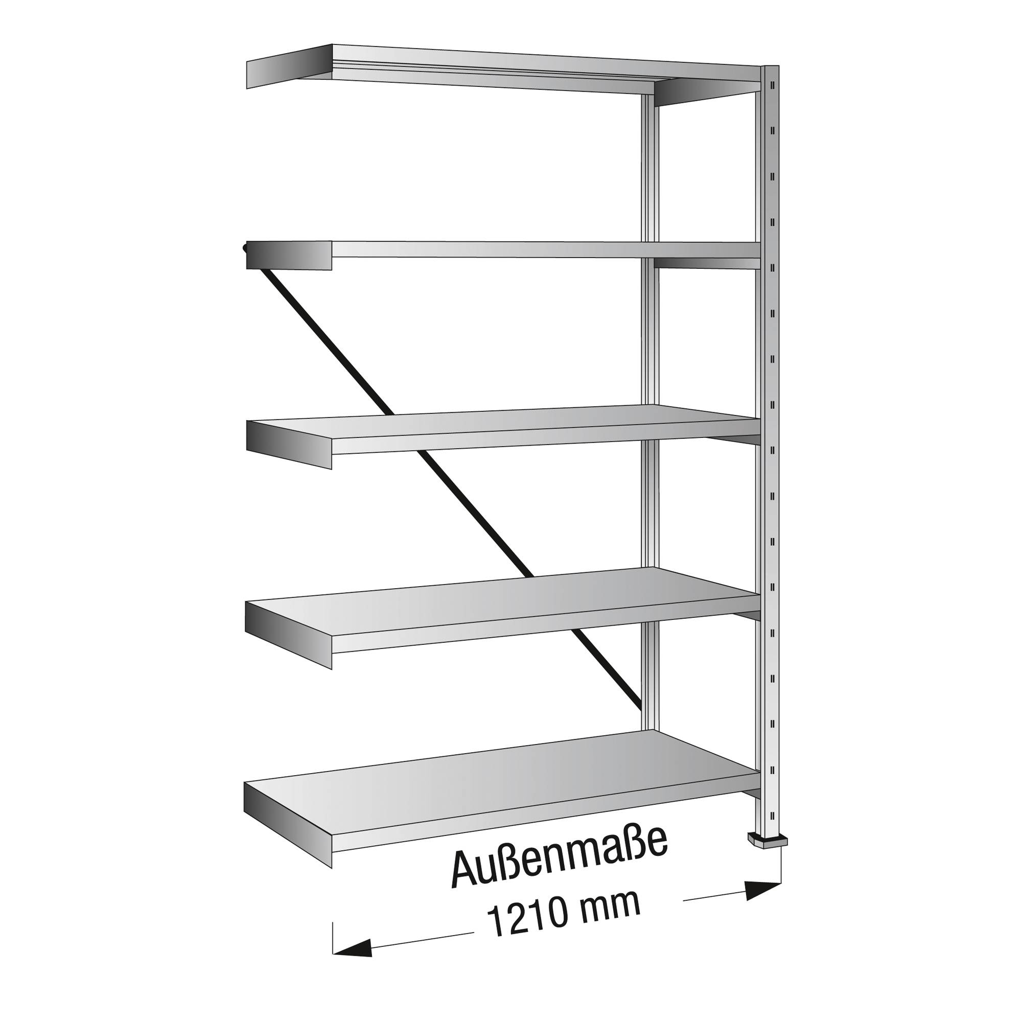 SCHOLZ Steckregal 108223 Anbau 1.200x1.920x1.000mm 5OH vz