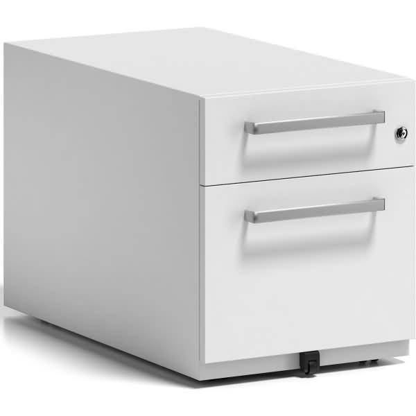 Rollcontainer Note Griff 1 Schublade 1 HR-Schublade verkehrsweiß