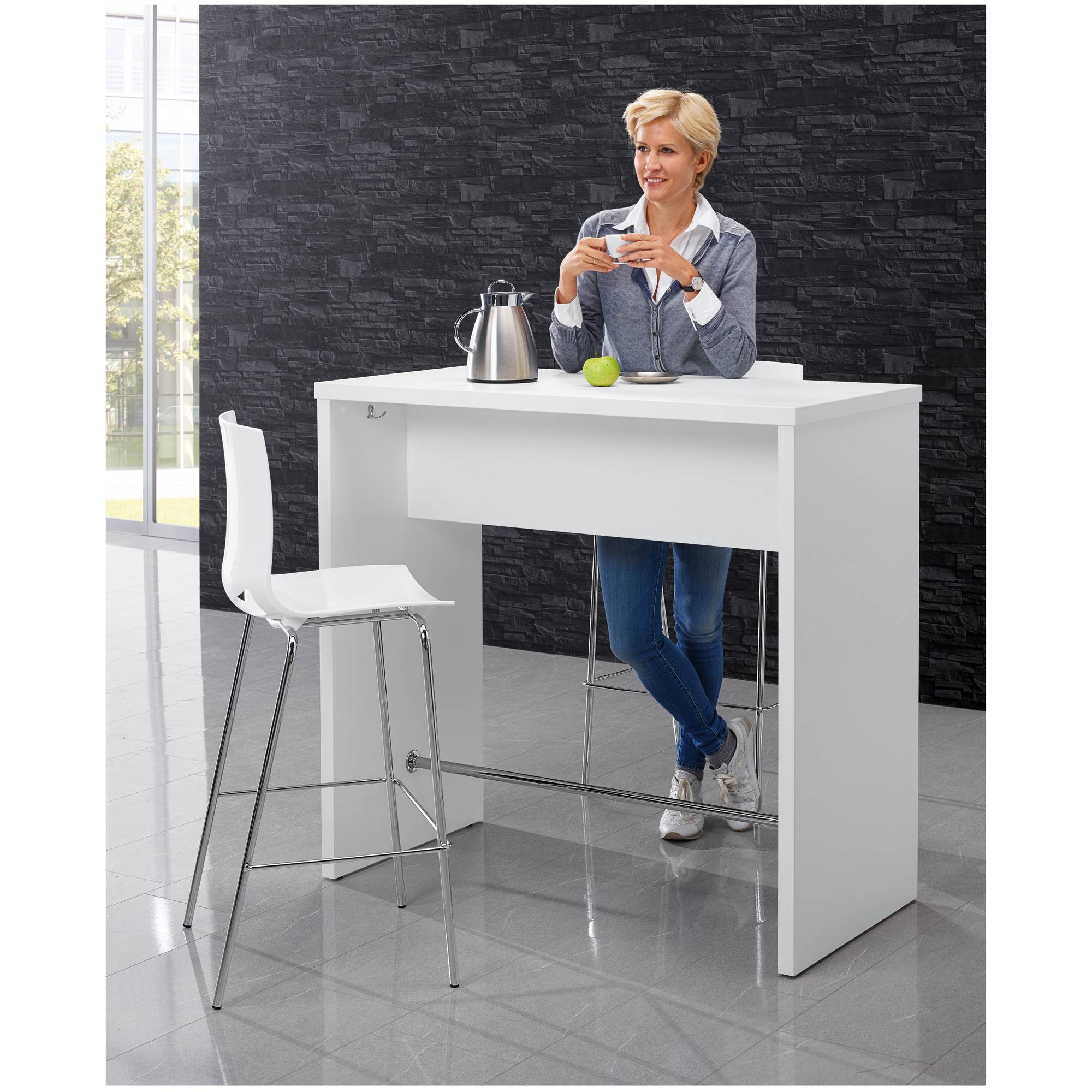 Stehtisch 1.200x1.130x600mm weiß