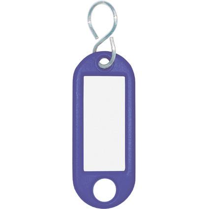 WEDO Schlüsselanhänger S-Haken, blau, Großpackung