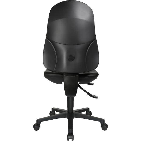 Bürodrehstuhl Support SY 8550D10 Kunstleder ohne Armlehnen schwarz