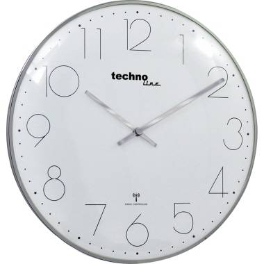 technoline Wanduhr WT 8240 chrom analog