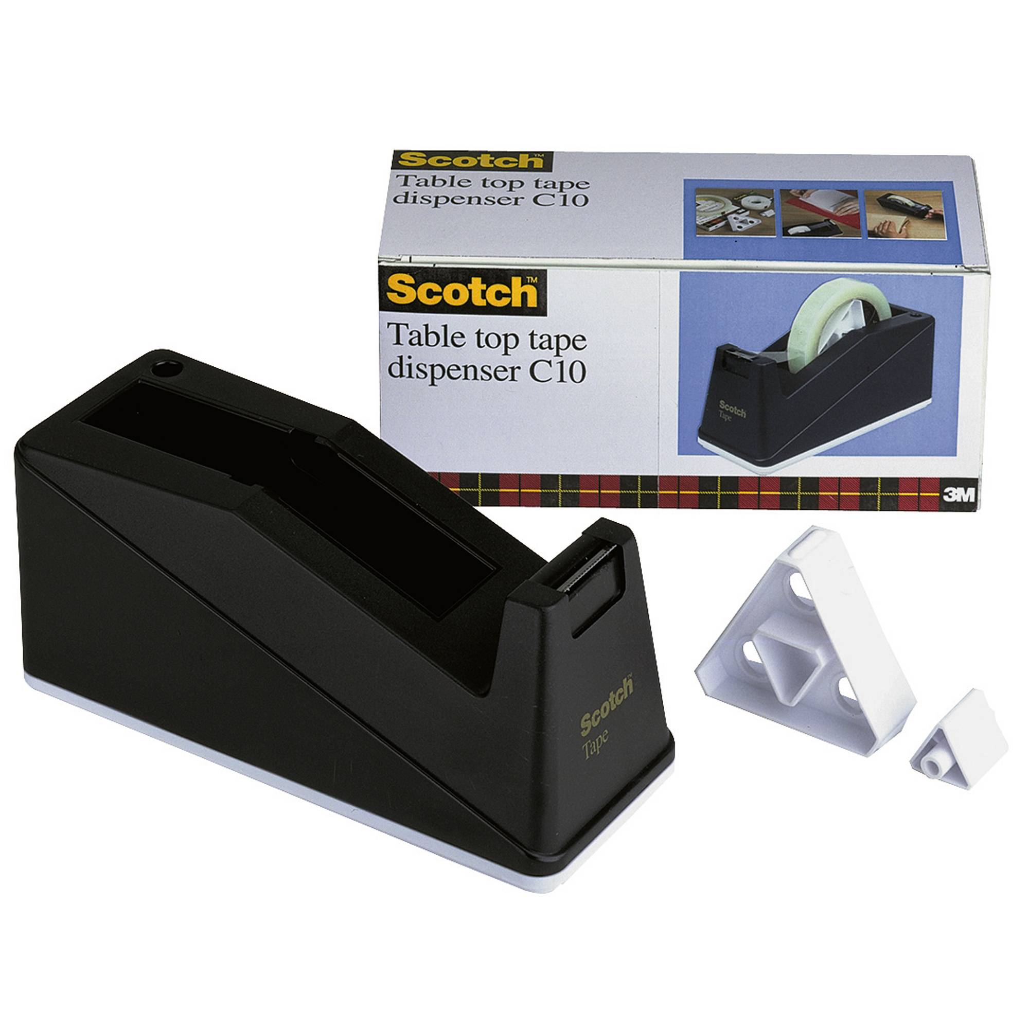 Scotch Tischabroller C10 bis 25mmx66m Kunststoff schwarz