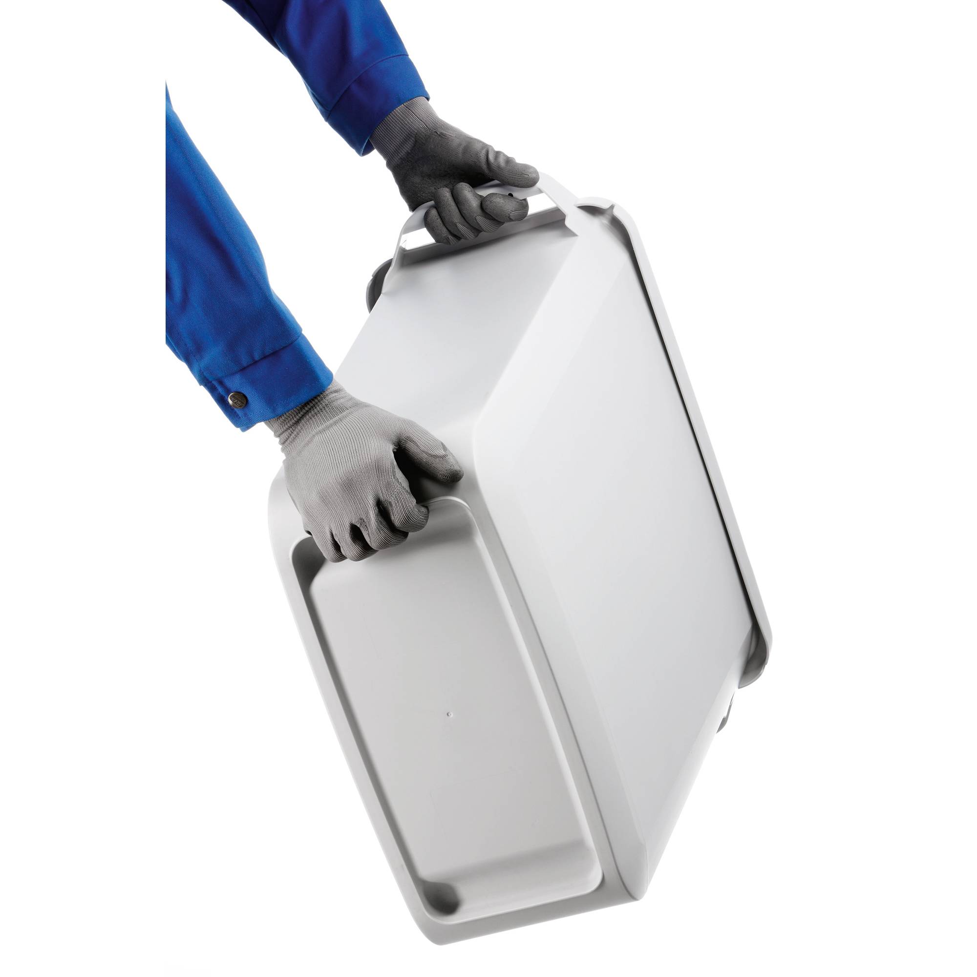 DURABLE Abfalleimer DURABIN VEH2012028 60l grau +Deckel gn