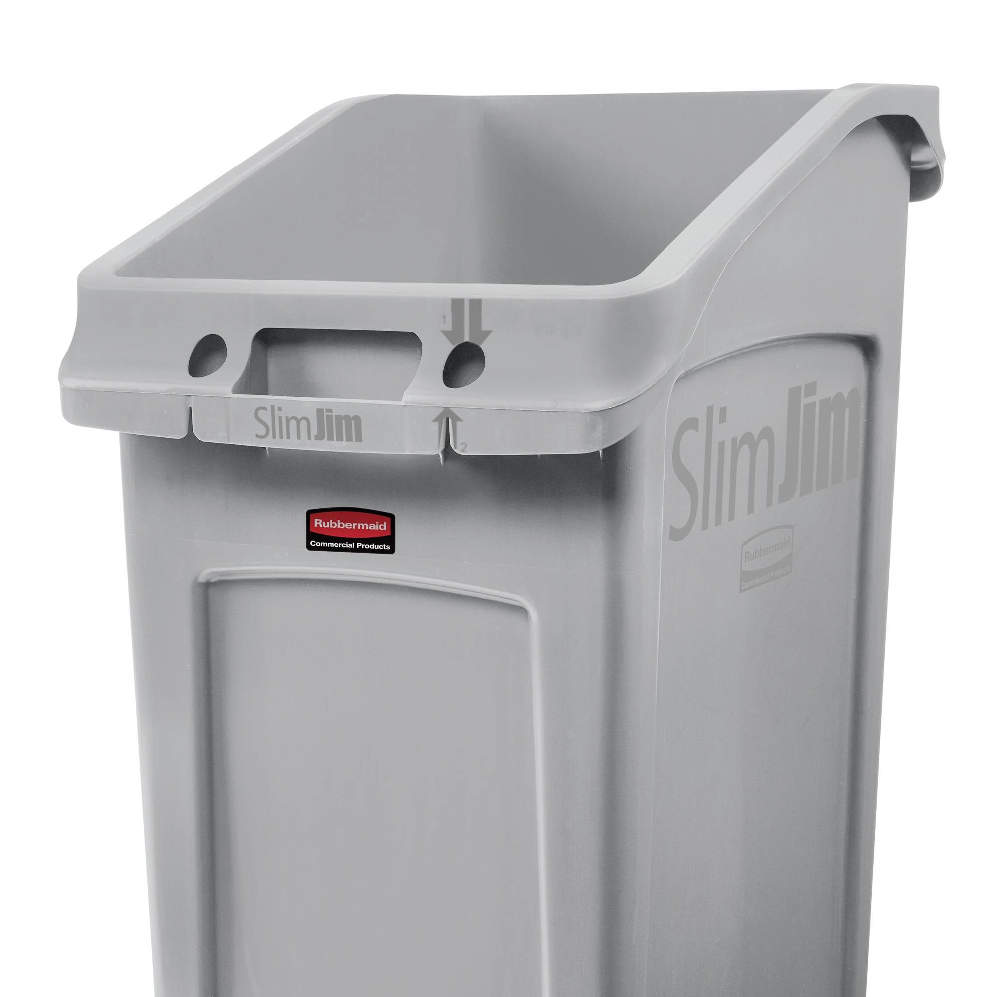 Rubbermaid Untertischbehälter Slim Jim 2026695 49l grau