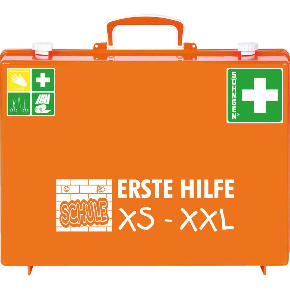 SÖHNGEN® EH-Koffer Schule XS - XXL, i.A.a. ASR A4.3 (DIN 13157),orange, Wandhalterung