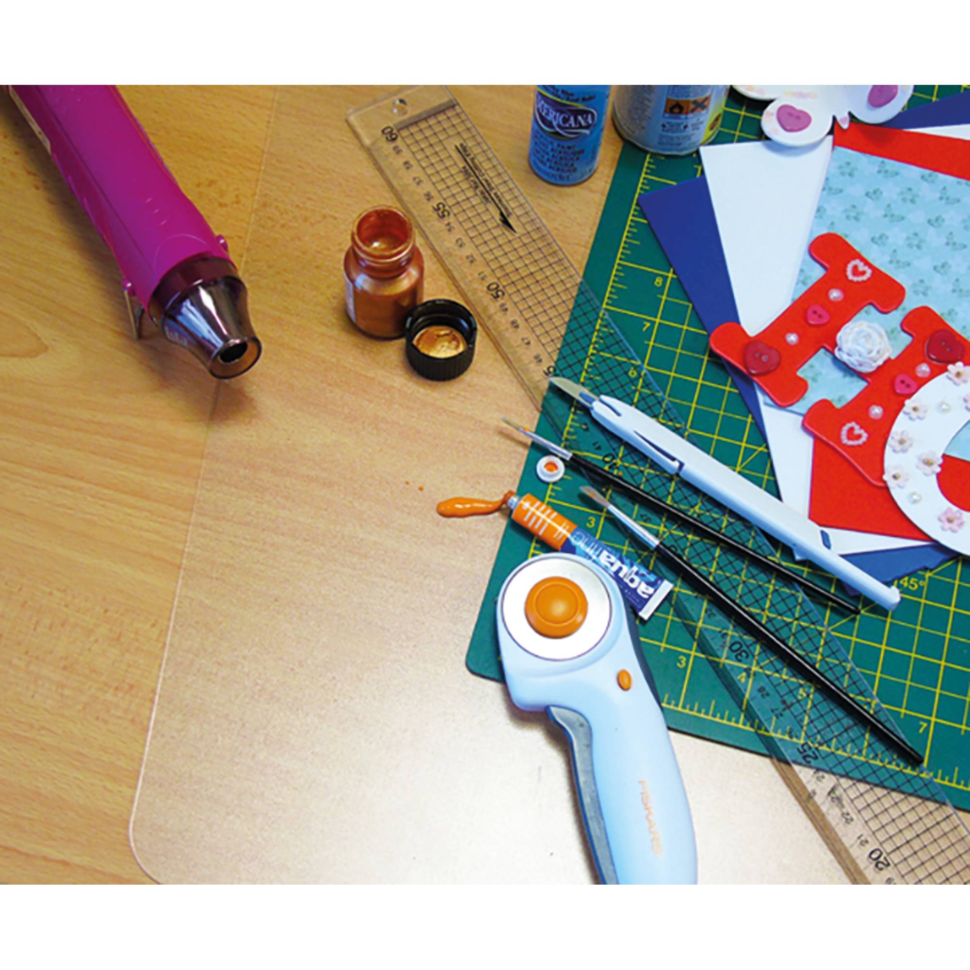 Craftex Tischschutzmatte FRCRAFT2949RA 74x150cm transparent