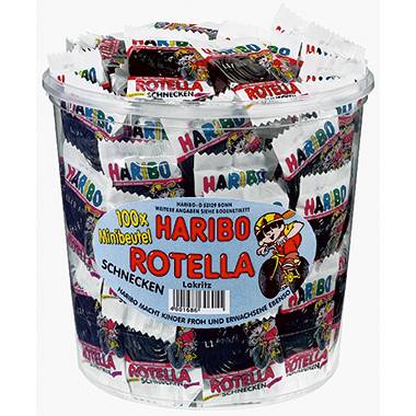 HARIBO Lakritz Rotella 721243 Minibeutel 100 St./Pack.