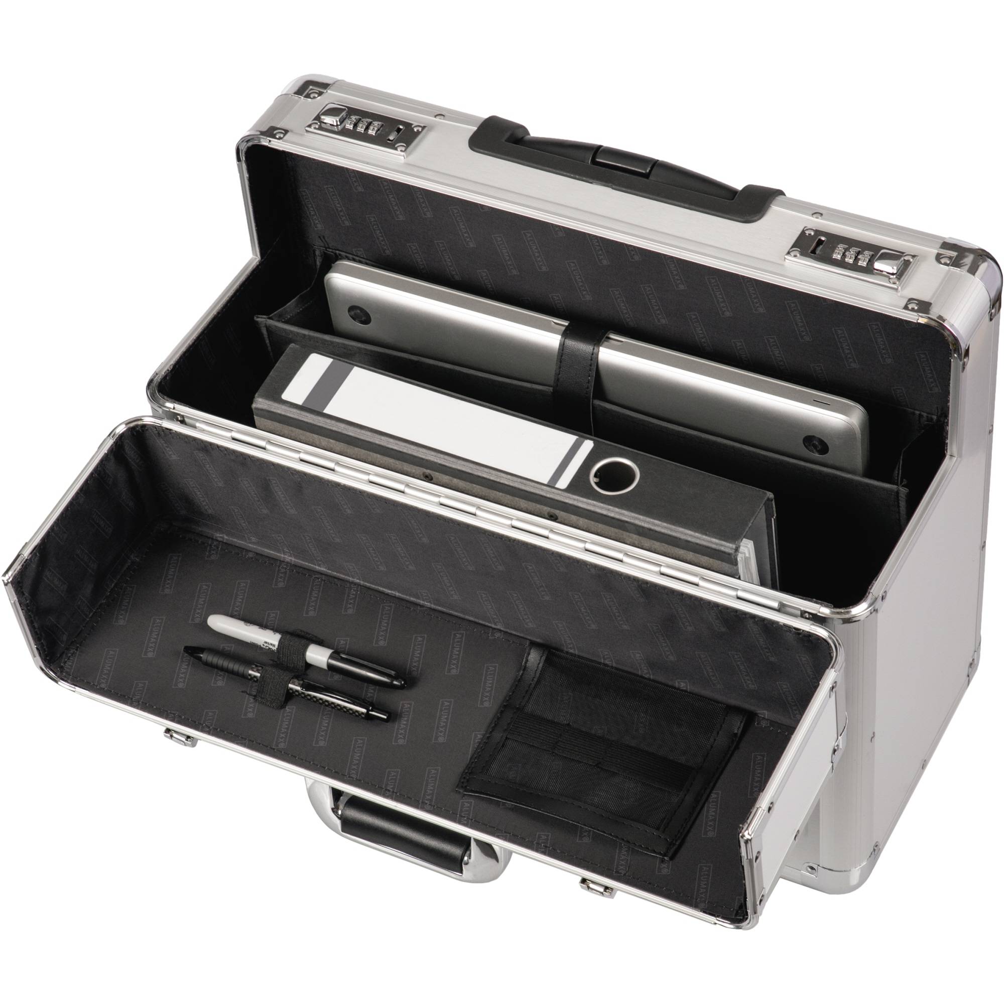 ALUMAXX Pilotenkoffer OMEGA 45122 48x37x23cm Aluminium silber