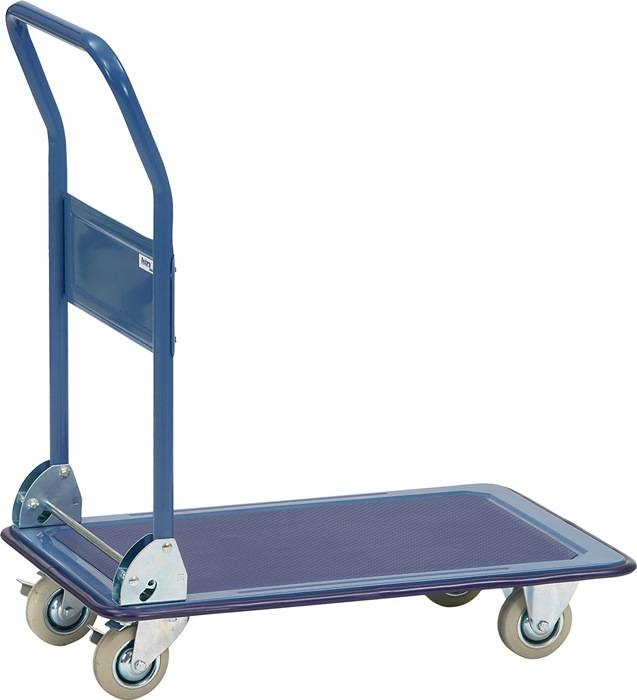 Plattformwagen Ladeflächen L910xB610mm STA brillantblau Trgf.250kg FETRA