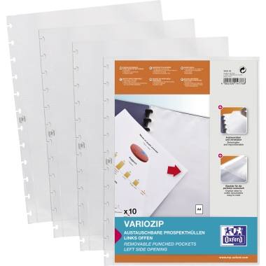 Oxford Prospekthülle manageMe 100421162 DIN A4 gk 10 St./Pack.