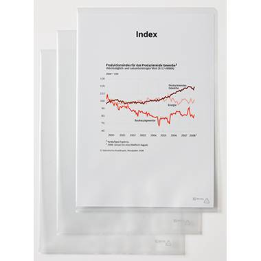 Hetzel Sichthülle 21673090 DIN A4 0,12mm PP glasklar 50 St./Pack.