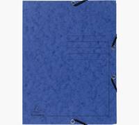 Exacompta 55402E, Zeichenmappe, A4, Pressspan, Blau, Porträt, 250 Blätter