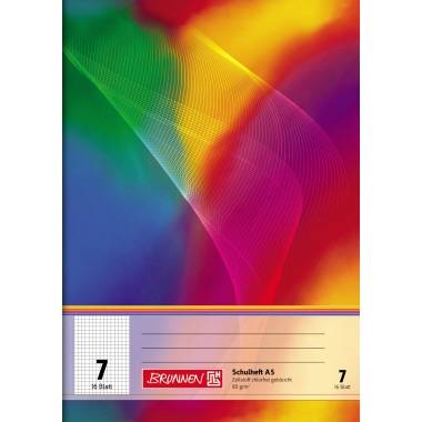 BRUNNEN Schulheft 104590702 A5 kar 16Bl