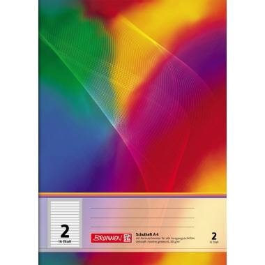 BRUNNEN Schulheft 104498202 A4 lin 16Bl