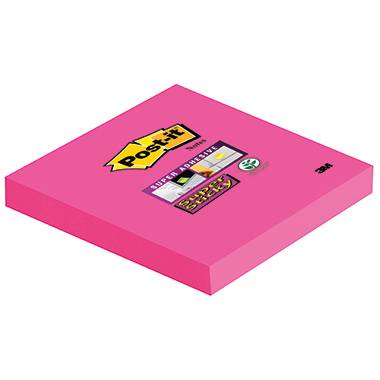 Post-it Haftnotiz Super Sticky 654SPI1 76x76mm 90Bl. ultrapink