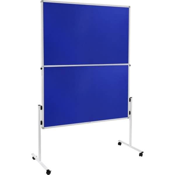 Moderationswand Economy Filz klappbar 150x120cm blau