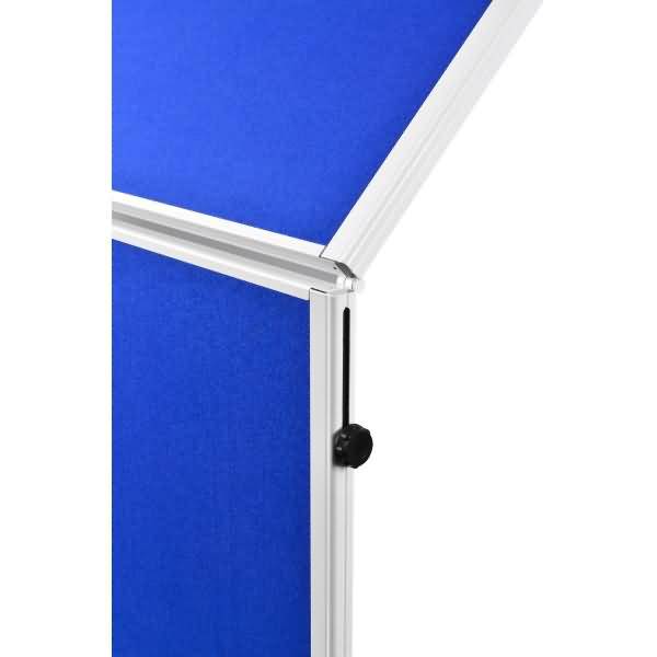 Moderationswand Economy Filz klappbar 150x120cm blau