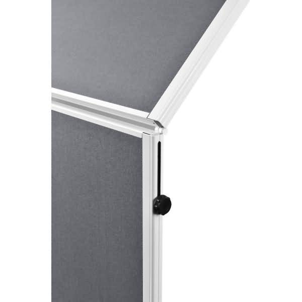 Moderationswand Economy Filz klappbar 150x120cm grau