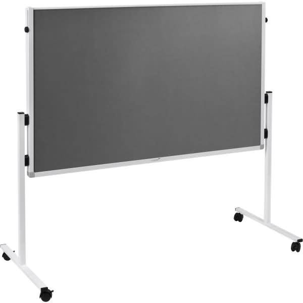Moderationswand Economy Filz klappbar 150x120cm grau