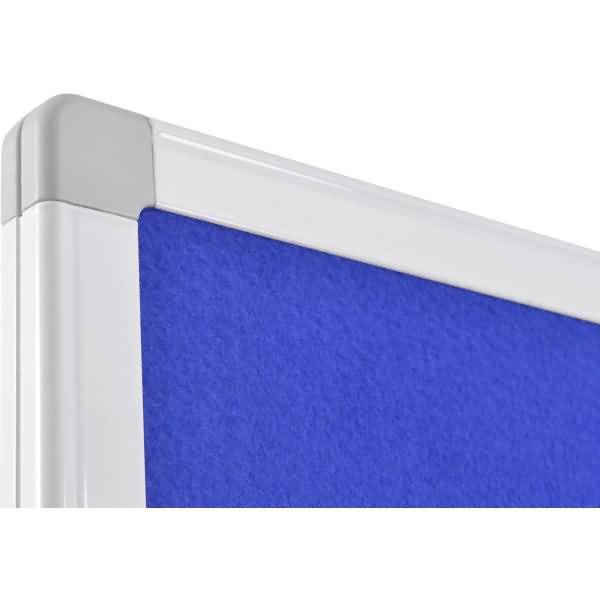 Moderationswand Economy Filz 150x120cm blau