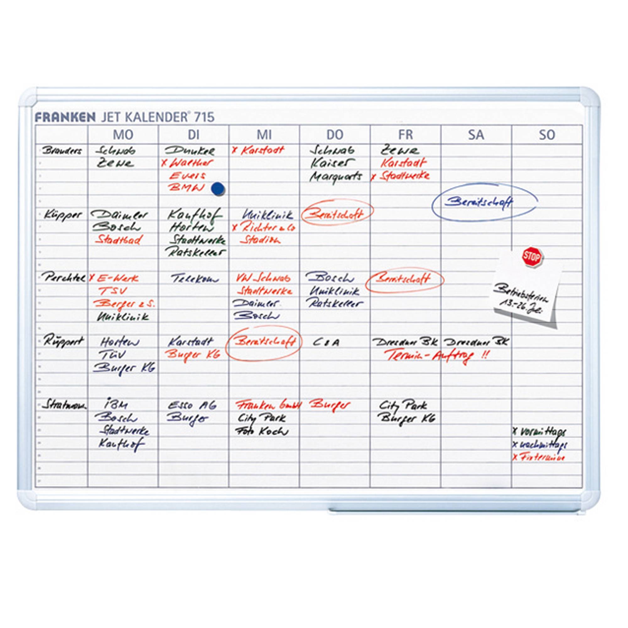 Franken Wochenplaner JetKalender JK715 60x90cm 25Projekte