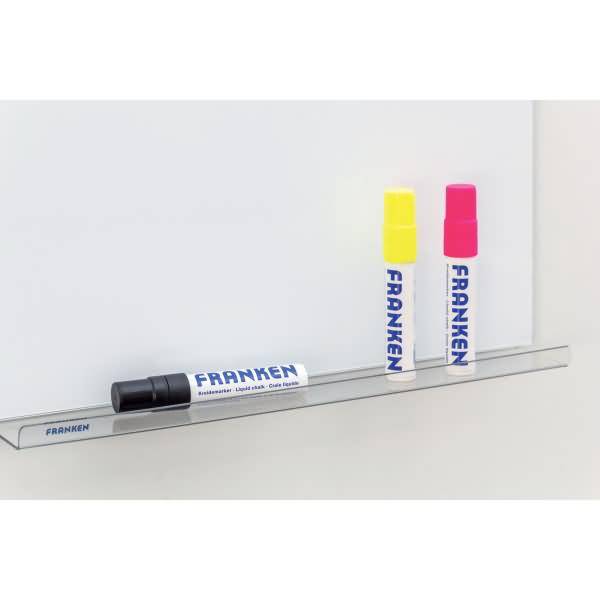 Stifteablageschale Acryl für Glas-Whiteboard selbstklebend transparent