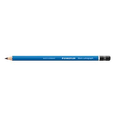 STAEDTLER Bleistift Mars Lumograph 100-2H 17,5cm 2H Schaft blau