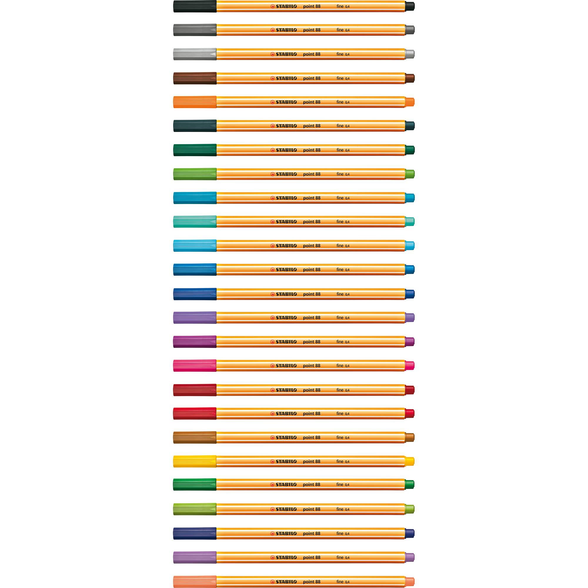STABILO Fineliner point 88/8-01 pastell sortiert 8 St./Pack.