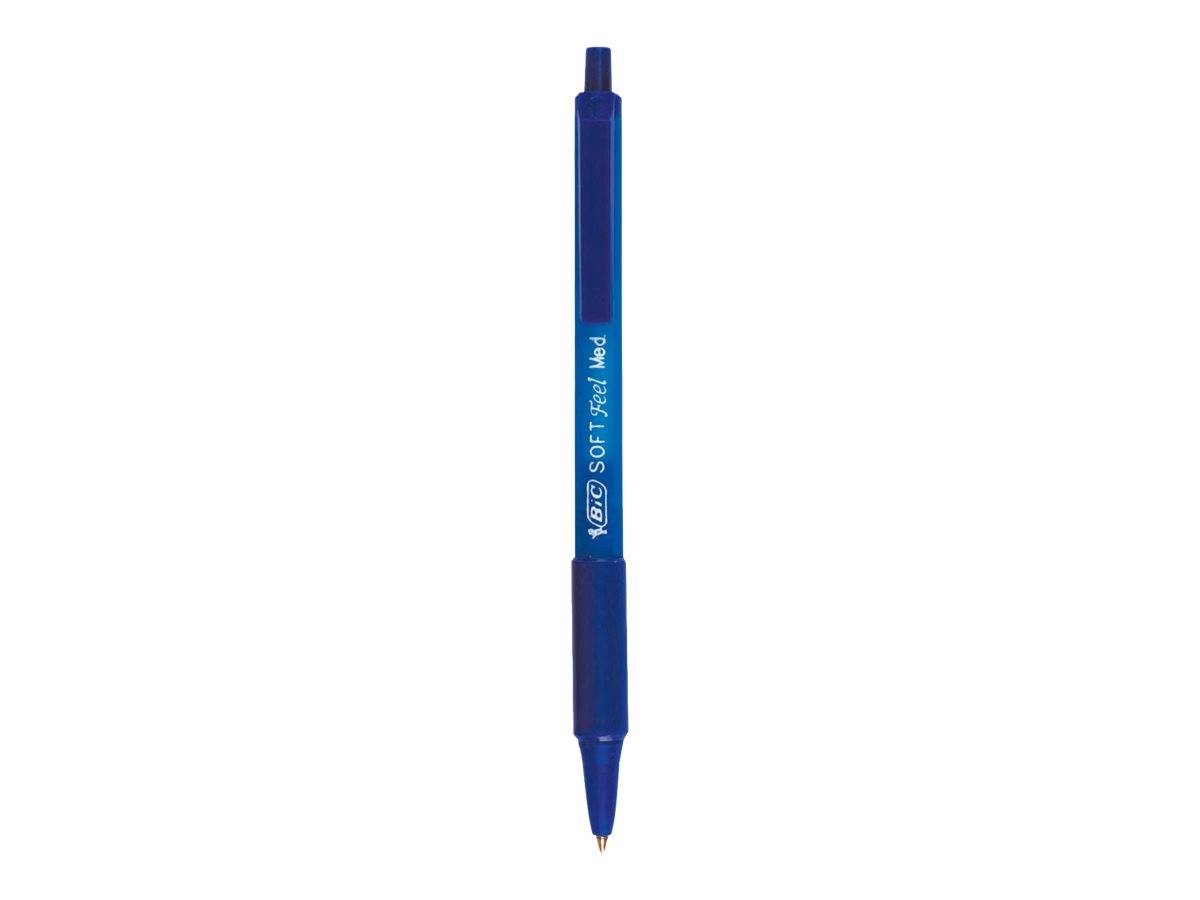 BIC Soft Feel clic Grip - Kugelschreiber - Blau - 1 mm - Mittel - verstellbar (Packung mit 12)