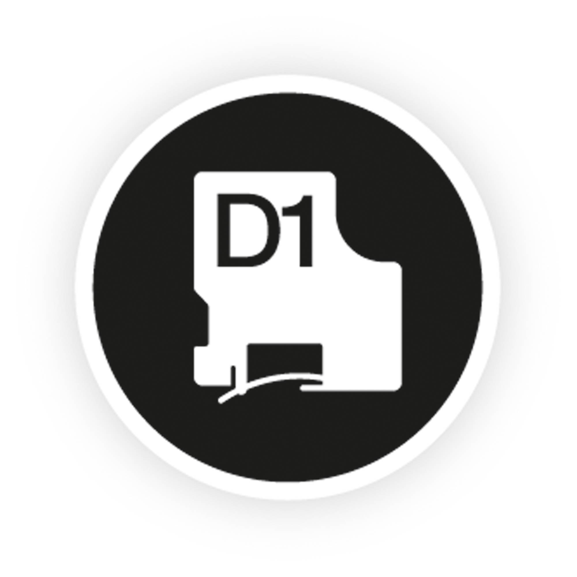 DYMO Schriftbandkassette D1 S0720890 19mmx7m sw auf gr