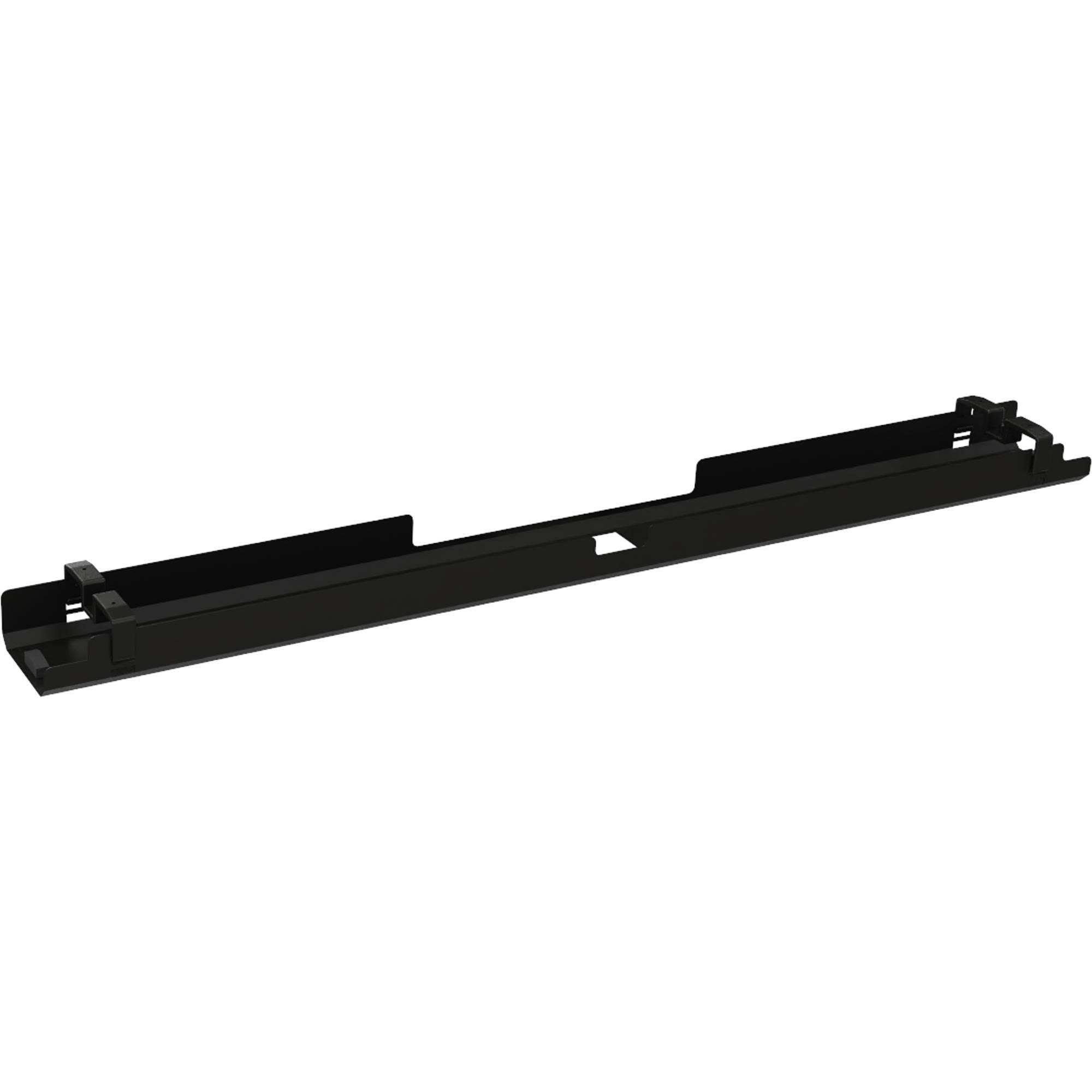 Kabelkanal horizontal beidseitig abklappbar für Tische B2000mm sw
