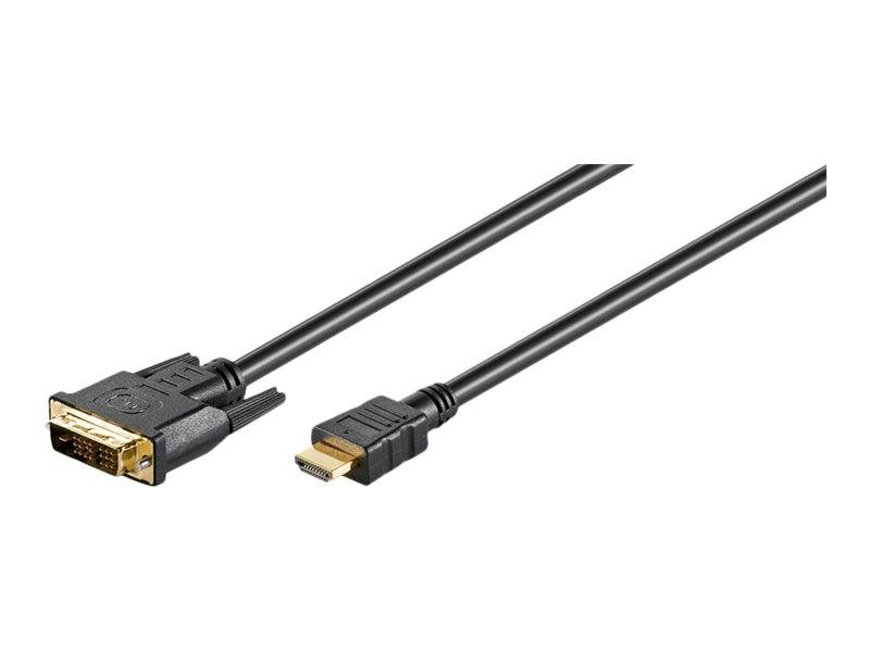 WENTRONIC - goobay - Adapterkabel - Single Link - HDMI männlich zu DVI-D männlich