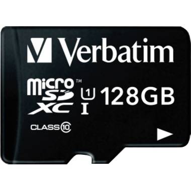Verbatim Speicherkarte micoSDXC 44085 Class 10 128GB +Adapter
