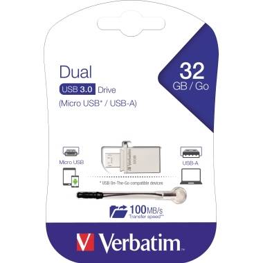 Verbatim USB Stick OTG 49826 32GB USB 3.0 Micro Drive