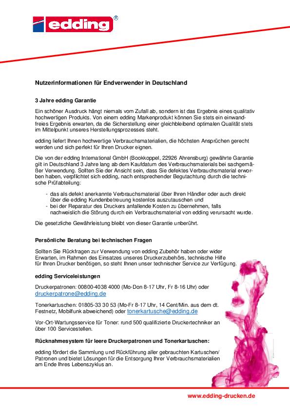 edding Toner 18-5011 wie Kyocera TK3130 schwarz