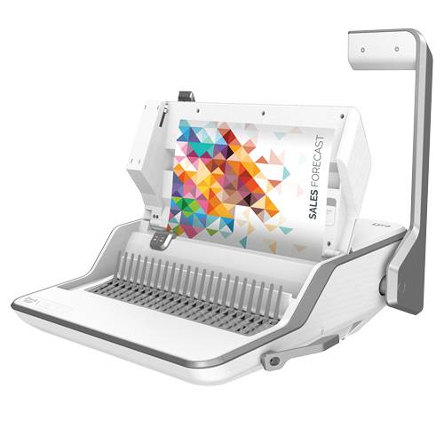 Fellowes lowes Lyra 3 in 1 Binding Centre DD, Manuell, 300 Blätter, Grau, Weiß