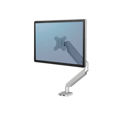 Fellowes Platinum Series - Befestigungskit - einstellbarer Arm - für Monitor - Aluminium - Silber - Bildschirmgröße: bis