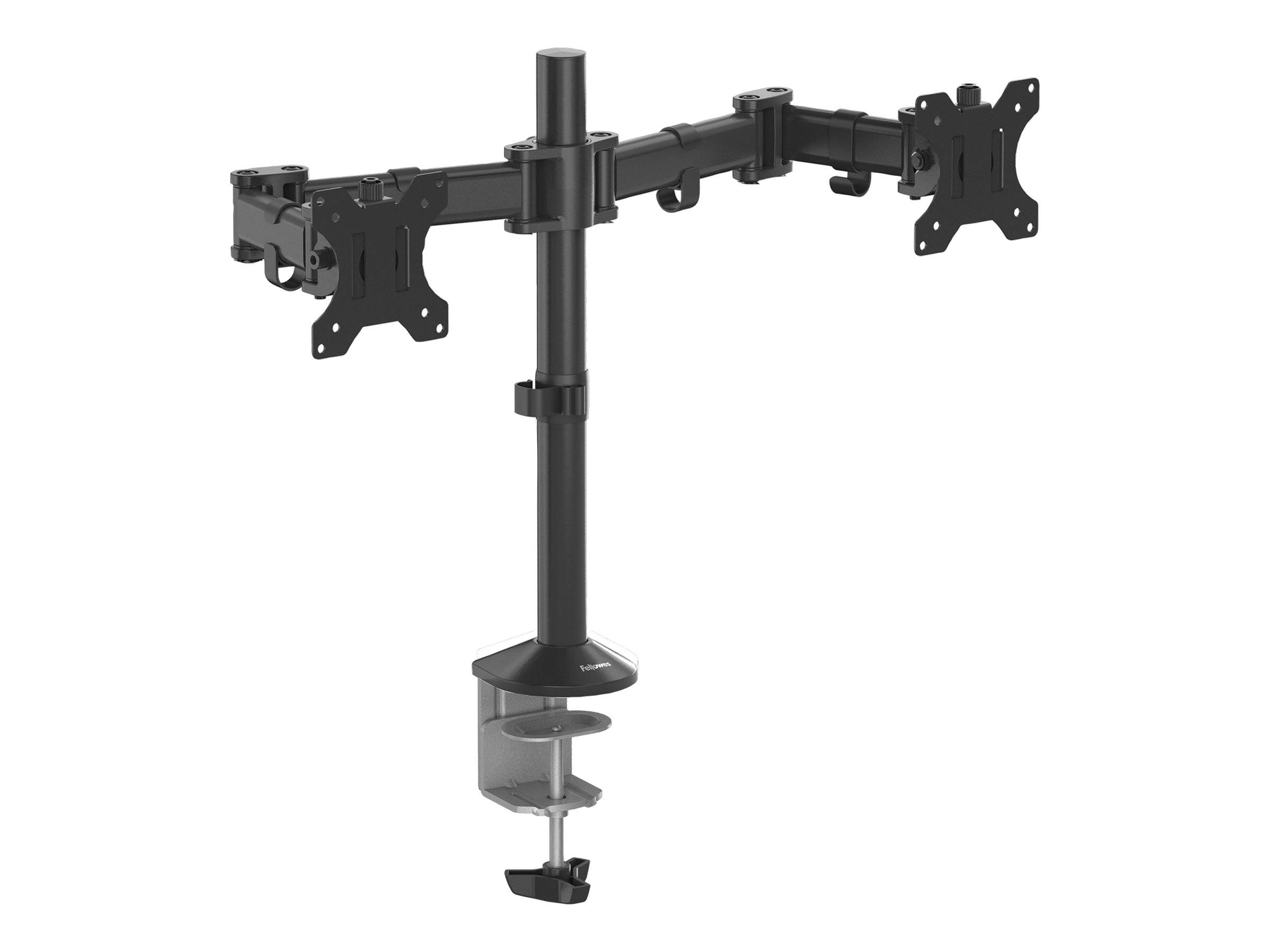 Fellowes Reflex Dual Monitor Arm - Befestigungskit - einstellbarer Arm - für 2 Monitore - Metall - Schwarz, RAL 9017 - B