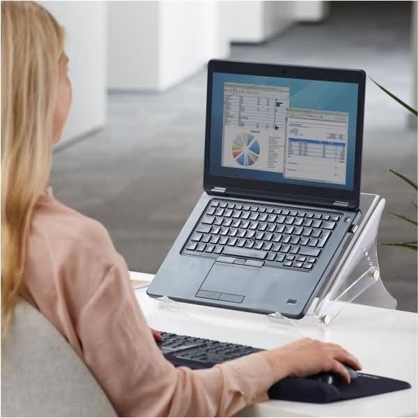 Laptopständer Clarity Series 350x269,9x134/204mm Acryl farblos klar