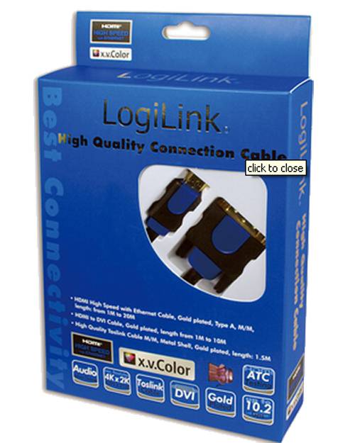 HDMI > DVI (ST - ST) 5m Box LogiLink