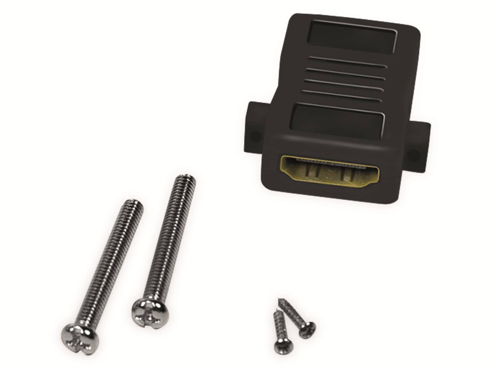 LOGILINK HDMI-Wanddose 1-Port, weiß