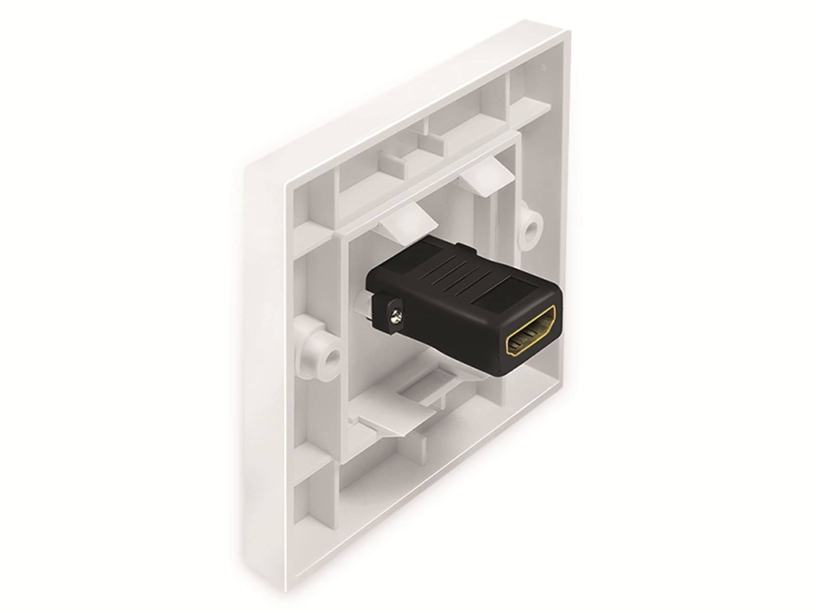 LOGILINK HDMI-Wanddose 1-Port, weiß