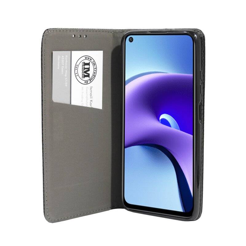 cofi1453® Buch Tasche "Smart" kompatibel mit XIAOMI REDMI NOTE 9T 5G Handy Hülle Etui Brieftasche Schutzhülle mit Standfunktion, Kartenfach Schwarz