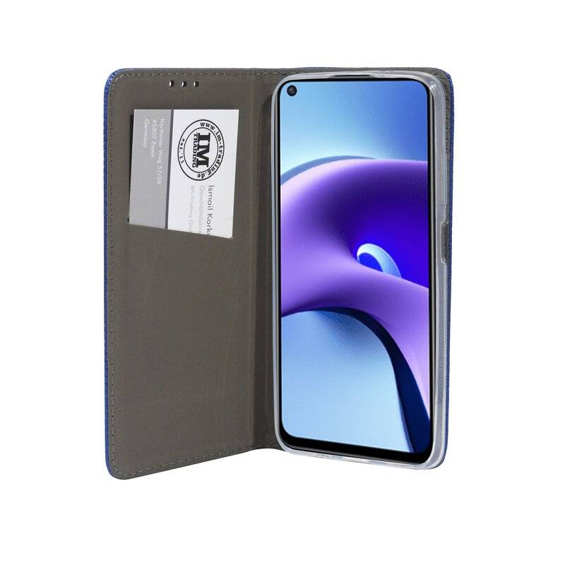 cofi1453® Buch Tasche "Smart" kompatibel mit XIAOMI REDMI NOTE 9T 5G Handy Hülle Etui Brieftasche Schutzhülle mit Standfunktion, Kartenfach Blau