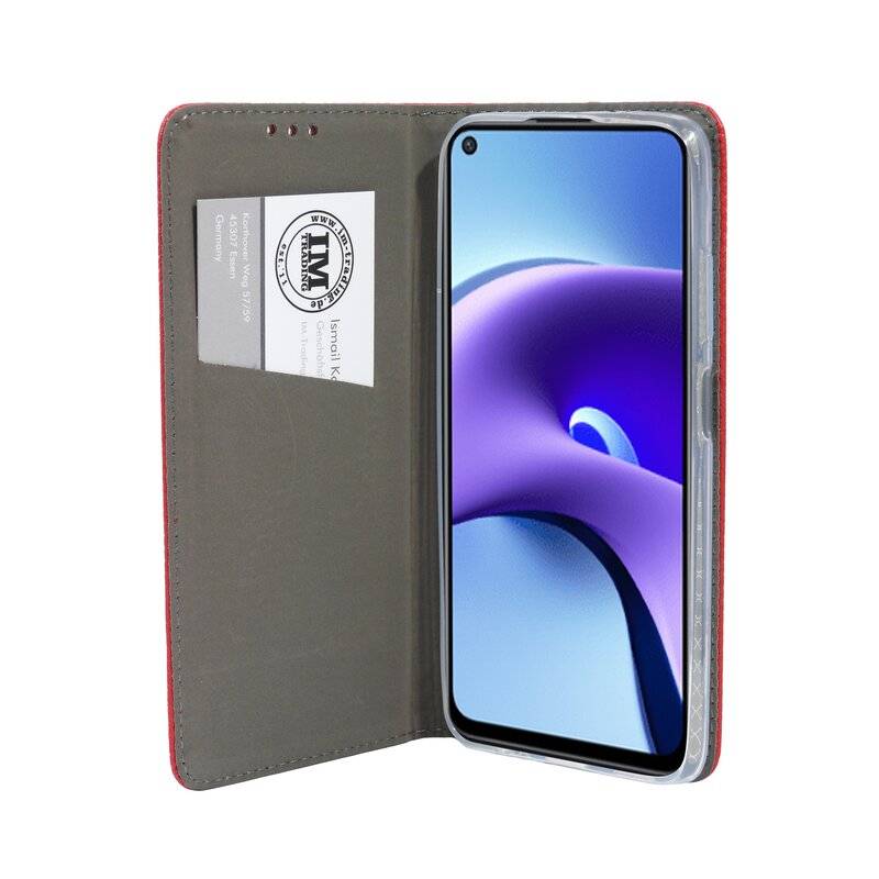 cofi1453® Buch Tasche "Smart" kompatibel mit XIAOMI REDMI NOTE 9T 5G Handy Hülle Etui Brieftasche Schutzhülle mit Standfunktion, Kartenfach Rot